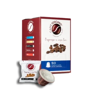 Capsule Caffè Toscano compatibili con macchine da caffè Nespresso®* Miscela BLACK Quality